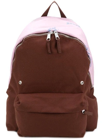 Raf Simons Eastpak X  Zipped Backpack In Brown