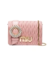 Miu Miu Pink Matelassé Leather Cross Body Bag - Farfetch