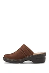 Eastland Mae Clog In Brown Suede