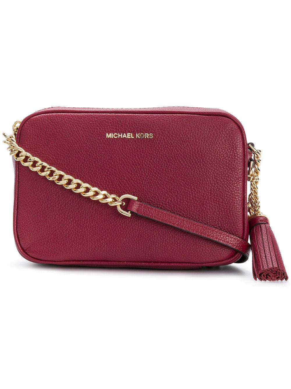michael kors burgundy crossbody bag