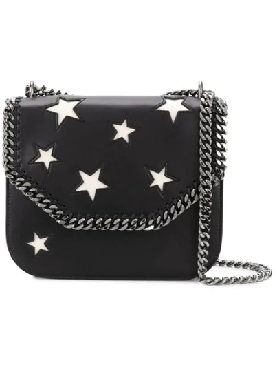 Stella Mccartney Falabella Box Stars Shoulder Bag In Black