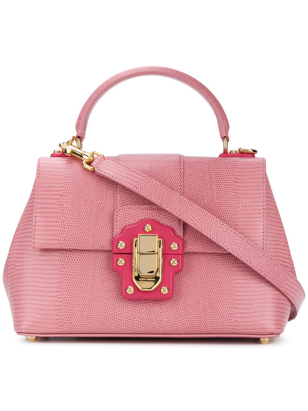 Dolce & Gabbana Lucia Tote Bag In Pink | ModeSens