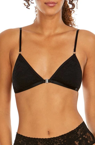 Hanky Panky Daily Lace Wireless Convertible Padded Bra In Black