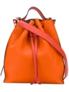 Jw Anderson Drawstring Bag In Orange