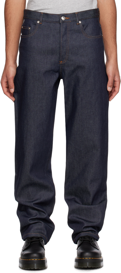 Apc Banibano Straight-leg Jeans In Blue