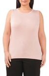 Halogen Back Keyhole Tank In Pink Adobe