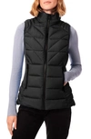 Bernardo Water Resistant Puffer Vest In Black