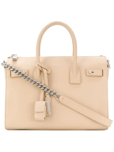 Saint Laurent Designer Nude Tote - Neutrals