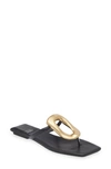 Jeffrey Campbell Sandale Linques-2 In Black Gold
