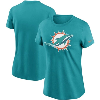 Nike Women's Logo Essential (nfl Miami Dolphins) T-shirt In Blue
