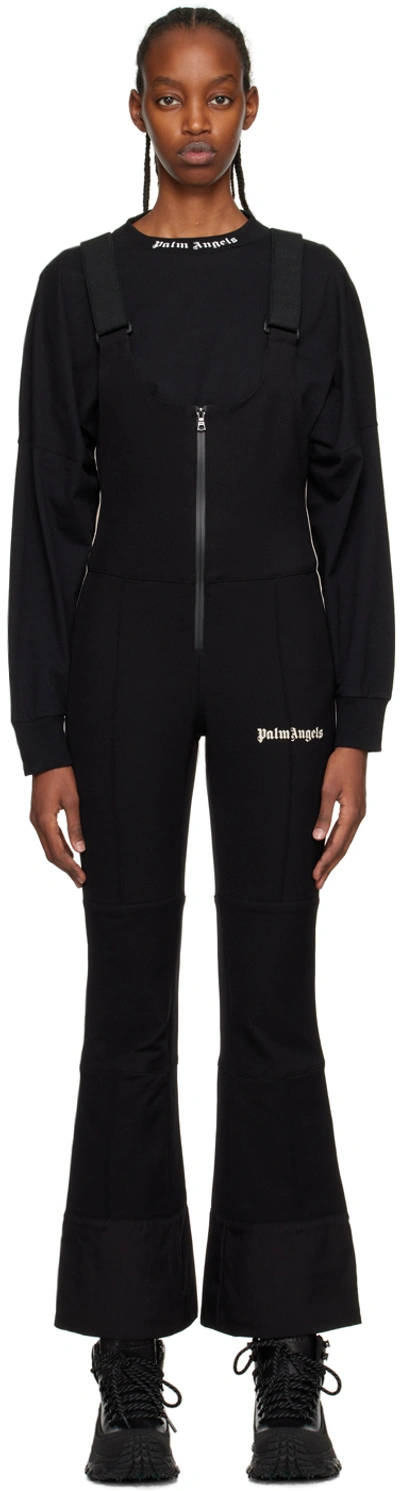 Palm Angels Women's Classic Logo Track Ski Jumpsuit In Black