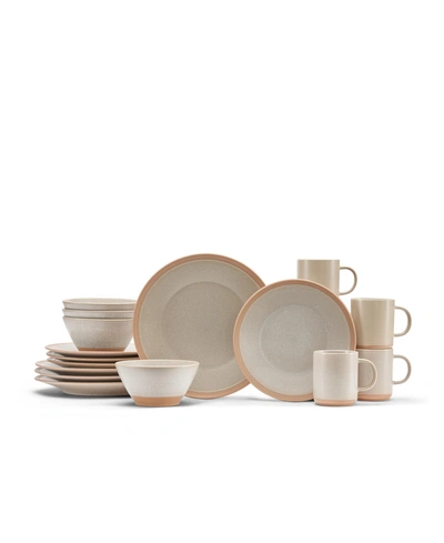 Baum Tave Dinnerware 16 Piece Set, Service For 4 In Sand