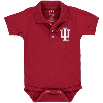 Little King Babies' Infant Crimson Indiana Hoosiers Polo Bodysuit