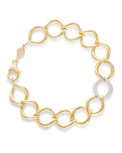 Jamie Wolf Aladdin Link Bracelet With Diamonds In Gold