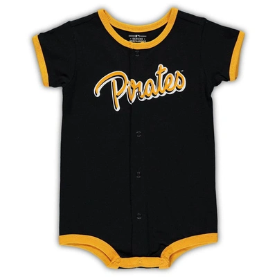 Outerstuff Babies' Infant Black Pittsburgh Pirates Power Hitter Romper