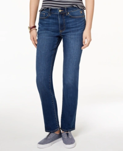 Tommy Hilfiger Women's Tribeca Th Flex Straight-leg Jeans In Remnant Wash