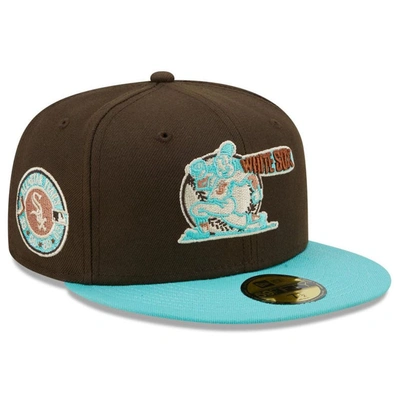 New Era Men's  Brown, Mint Chicago White Sox Walnut Mint 59fifty Fitted Hat In Brown,mint