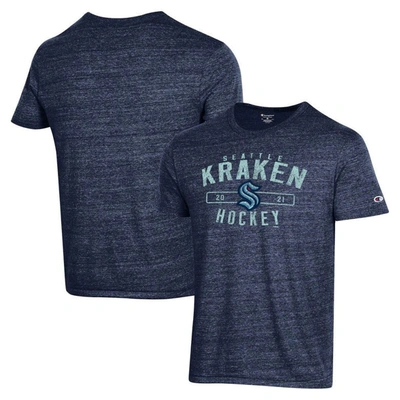 Champion Deep Sea Blue Seattle Kraken Team Tri-blend T-shirt