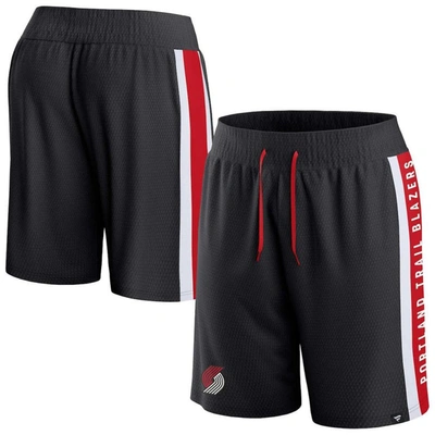 Fanatics Branded Black Portland Trail Blazers Referee Iconic Mesh Shorts