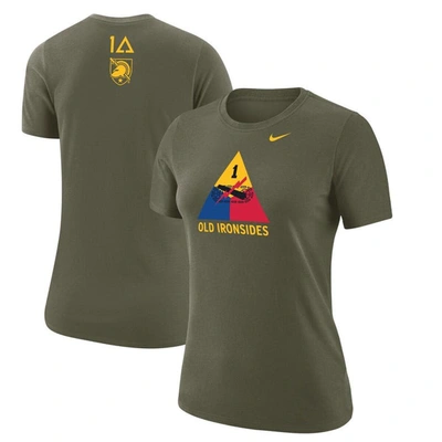 Nike Olive Army Black Knights 1st Armored Division Old Ironsides Operation Torch T-shirt