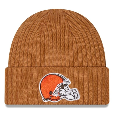 New Era Brown Cleveland Browns Core Classic Cuffed Knit Hat