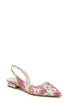 Franco Sarto Tyra Pointed Toe Slingback Flat In Multi