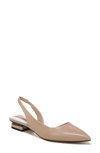 Franco Sarto Tyra Pointed Toe Slingback Flat In Tan/beige