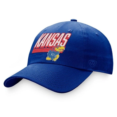 Top Of The World Royal Kansas Jayhawks Slice Adjustable Hat