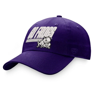 Top Of The World Purple Tcu Horned Frogs Slice Adjustable Hat