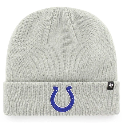 47 ' Gray Indianapolis Colts Secondary Basic Cuffed Knit Hat