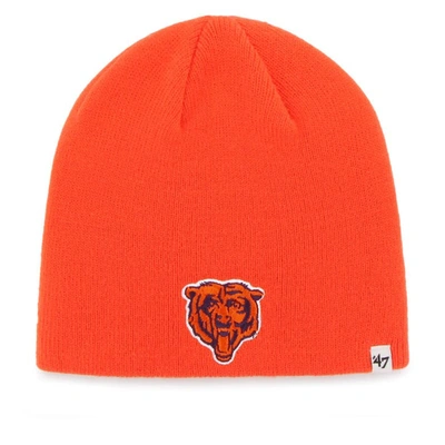 47 ' Orange Chicago Bears Team Secondary Logo Knit Beanie