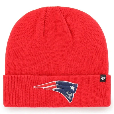 47 ' Red New England Patriots Secondary Basic Cuffed Knit Hat