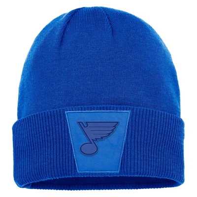 Fanatics Branded Blue St. Louis Blues Authentic Pro Road Cuffed Knit Hat