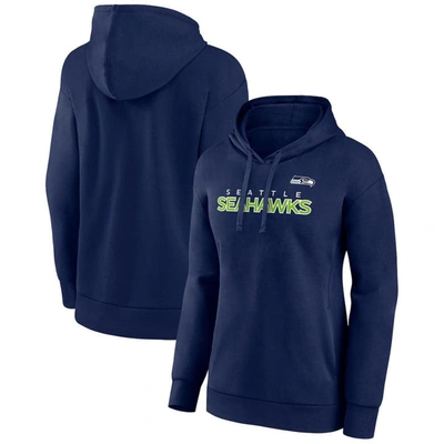 Fanatics Branded College Navy Seattle Seahawks Checklist Crossover V-neck Pullover Hoodie