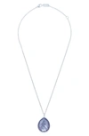 Ippolita 'wonderland' Large Teardrop Pendant Necklace (nordstrom Exclusive) In Silver/ Periwinkle