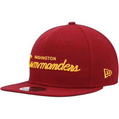 New Era Burgundy Washington Commanders Griswold Original Fit 9fifty Snapback Hat