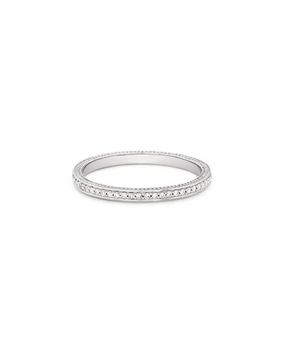 Jamie Wolf Thin Diamond Pave Band Ring In White/gold