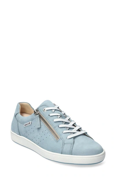 Mephisto Nikita Sneaker In Sky Blue Bucksoft