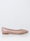Chloé Ballet Flats In Leather In Pink