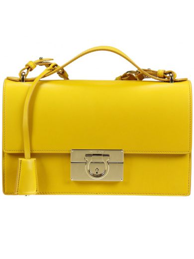 Salvatore Ferragamo Handbag In Yellow | ModeSens