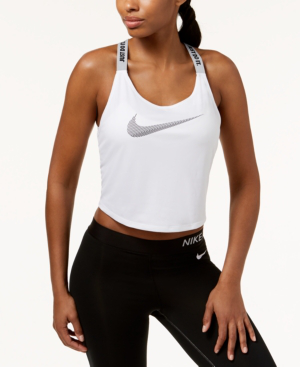 nike dry cropped training tank top