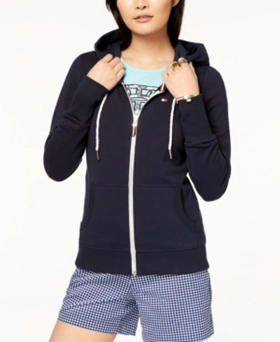 Tommy Hilfiger Women's French Terry Hoodie, Created For Macy's In Sky Captain