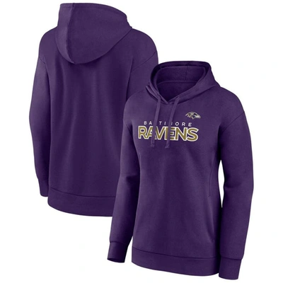 Fanatics Branded Purple Baltimore Ravens Checklist Crossover V-neck Pullover Hoodie