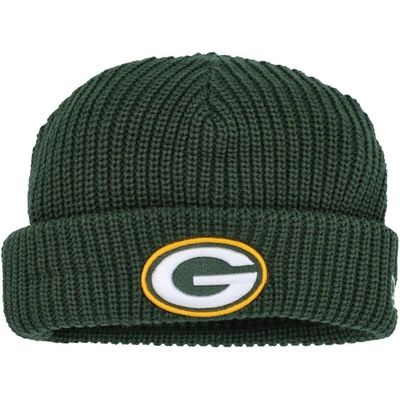 New Era Green Green Bay Packers Fisherman Skully Cuffed Knit Hat