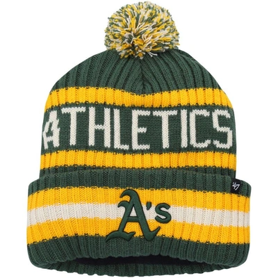 47 ' Green Oakland Athletics Bering Cuffed Knit Hat With Pom
