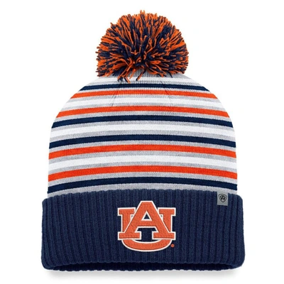 Top Of The World Navy Auburn Tigers Dash Cuffed Knit Hat With Pom