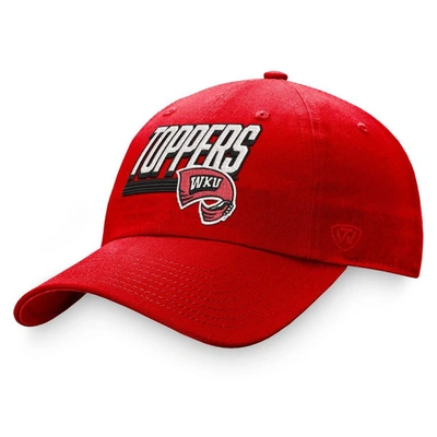Top Of The World Red Western Kentucky Hilltoppers Slice Adjustable Hat