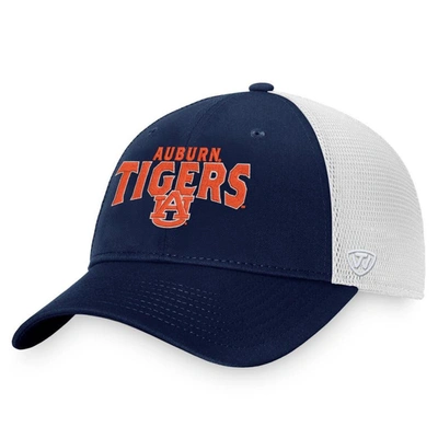 Top Of The World Navy Auburn Tigers Breakout Trucker Snapback Hat