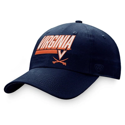Top Of The World Navy Virginia Cavaliers Slice Adjustable Hat
