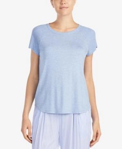 Dkny Solid Pajama Top In Medium Blue